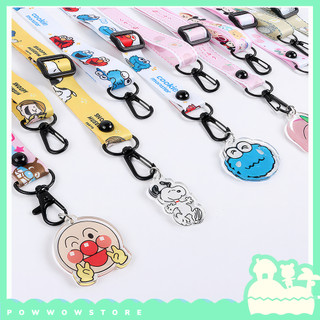 Dây Đeo Quai Chéo Vải Canvas 120cm x 2cm Phong Cách Hoạ Tiết Nhân Vật Hoạt Hình Anime Manga Đáng Yêu Cute Gấu Voi Dumbo