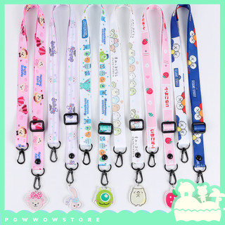 Dây Đeo Quai Chéo Vải Canvas 120cm x 2cm Phong Cách Hoạ Tiết Nhân Vật Hoạt Hình Anime Manga Đáng Yêu Cute Gấu Voi Dumbo