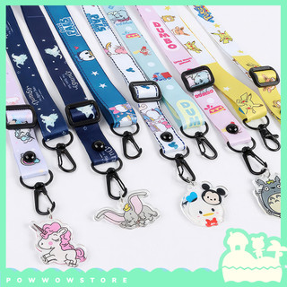 Dây Đeo Quai Chéo Vải Canvas 120cm x 2cm Phong Cách Hoạ Tiết Nhân Vật Hoạt Hình Anime Manga Đáng Yêu Cute Gấu Voi Dumbo