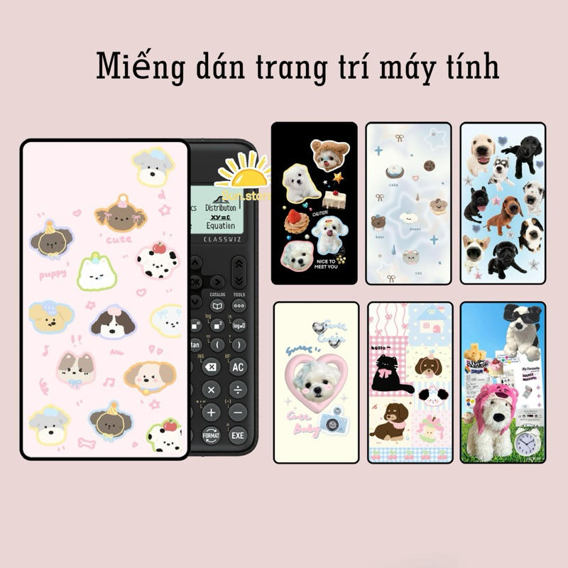 Sticker hình chó dễ thương dán trang trí máy tính cầm tay | Shopee Việt Nam