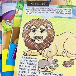 [Chuẩn NXB] Sách - Truyện Tranh Thiếu Nhi Chọn Lọc - Song Ngữ Anh Việt ( 8 Cuốn )