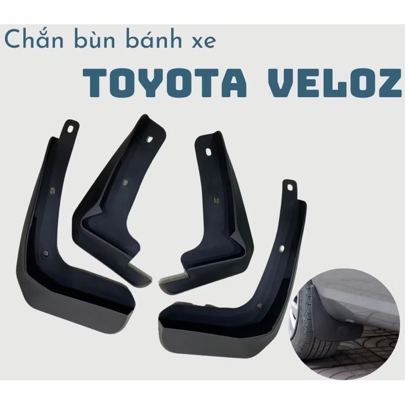 Bộ 4 chắn bùn xe Toyota Veloz 2022-2025 kèm ốc vít hàng cao cấp