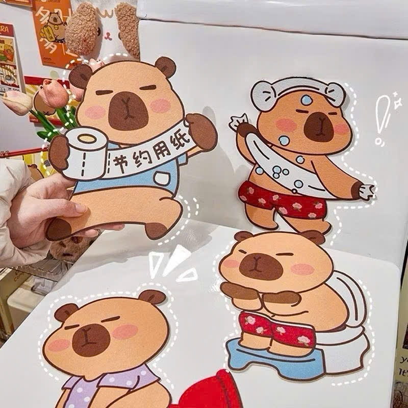 Miếng dán khử mùi bồn cầu hình cappybara