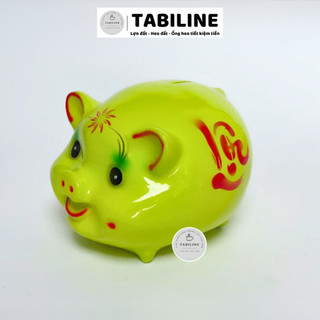 Heo đất ống tiết kiệm tiền lỗ ngang size nhỡ siêu đáng yêu LD48 - TABILINE