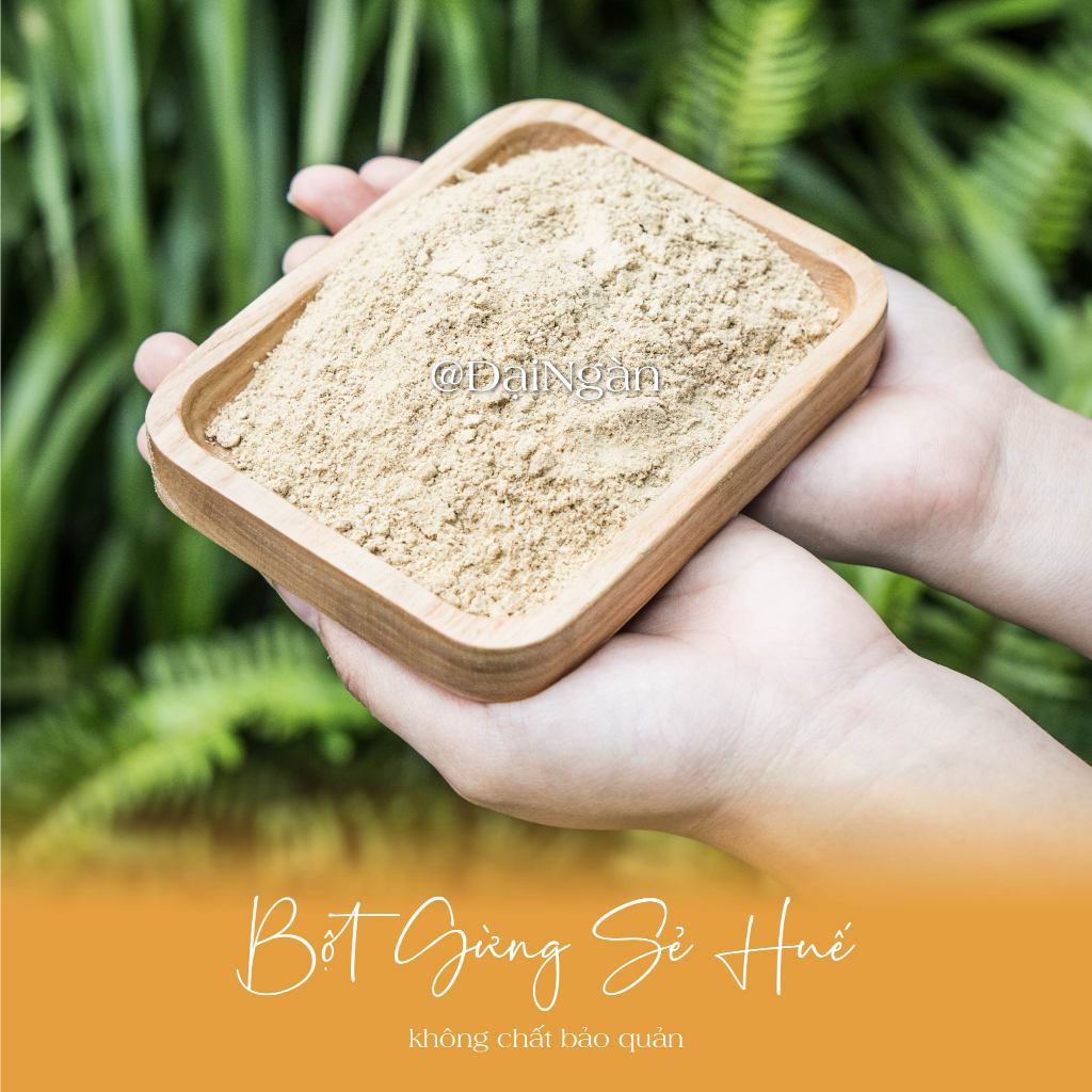 Bột gừng sẻ Huế không đường thu hoạch mùa xuân loại già không xơ nhiều bột- đóng hủ 50gr