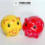 Heo đất ống tiết kiệm tiền lỗ ngang size to chữ lộc may mắn LD04 - TABILINE