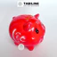 Heo đất ống tiết kiệm tiền lỗ ngang size to chữ lộc may mắn LD04 - TABILINE