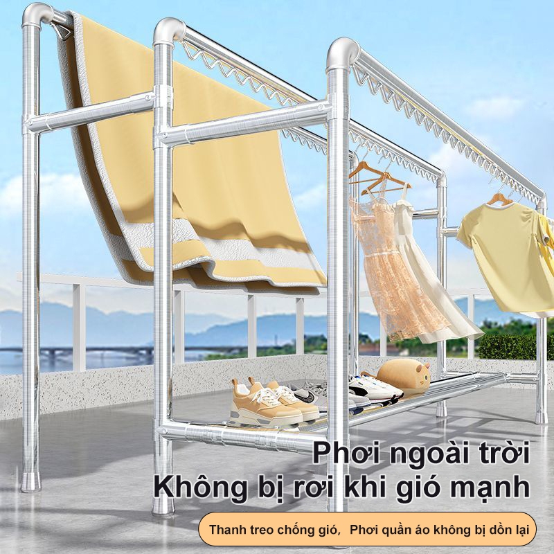 𝐎𝐥𝐢𝐟𝐞 Giá Treo Quần Áo Ống Thép Giày Dép Kệ Treo Quần Áo Cao Cấp  Sào Phơi Đồ Chắc Chắn Tiện Lợi