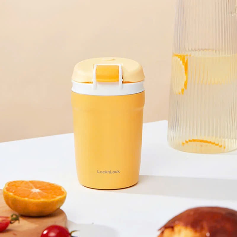 Ly Giữ Nhiệt LocknLock Dual One Touch Tumbler LHC3276 Dung Tích 320ml, 4 Màu, Kèm Ống Hút - K-MALL