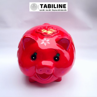 Heo đất ống tiết kiệm tiền lỗ ngang size max siêu to khổng lồ đẹp LD06 - TABILINE