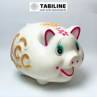 Heo đất ống tiết kiệm tiền lỗ ngang size max siêu to khổng lồ đẹp LD06 - TABILINE