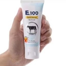 Sữa Rửa Mặt E100 Bò 80g: Trắng Mịn Da -Sạch Khuẩn Gây Mụn: Chính Hãng