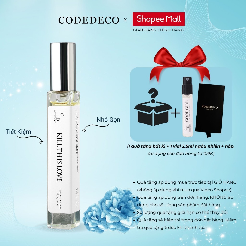 Ảnh Tinh dầu thơm unisex CODEDECO Kill This Love 10ml dạng xịt - Ngọt ngào, Bí Ẩn, Quyến rũ 1