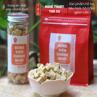 Gừng viên chanh muối lâu năm và đường phèn công thức của sản phẩm thực dưỡng đóng túi ziper 500gr