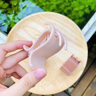 Set 6 Kẹp Tóc Càng Cua Moral 3 Răng, 5 Răng Màu Pastel Nhựa Dẻo Kẹp Tóc Hàn Quốc