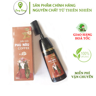 Dầu Gội Phủ Bạc - Dầu Gội Phủ Nâu Thảo Mộc Leng Keng Farm 100% Thiên Nhiên, KHÔNG Hóa Chất