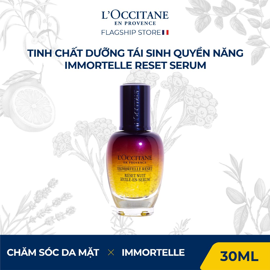 Ảnh Tinh Chất Tái Sinh Quyền Năng L'Occitane Immortelle Reset Serum 30ml - 50ml - 75ml 1