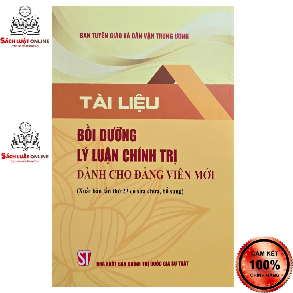 Sách - Tài liệu bồi dưỡng lý luận chính trị dành cho đảng viên mới
