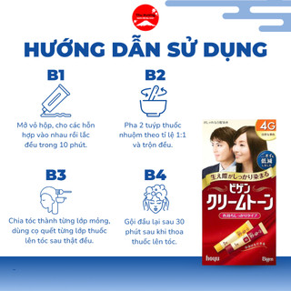 Thuốc Nhuộm Tóc Bigen 3 Màu Lên Màu Chuẩn Dưỡng Tóc Mềm Mượt Giamr Gãy Rụng