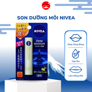 Son Dưỡng Môi Chống Nắng Nivea Làm Mềm Dưỡng Ẩm Hồng Môi SPF26 Nội Địa Nhật (Không Màu + Có Màu)