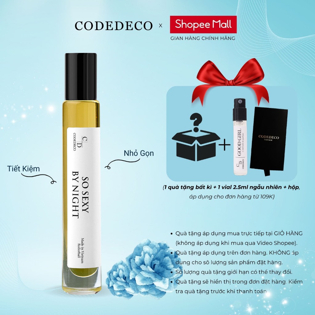Ảnh Tinh dầu thơm nữ CODEDECO So Sexy By Night 10ml dạng lăn - Ngọt ngào, Quyến rũ 1