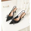 La Muse - Giày cao gót slingback mũi nhọn London