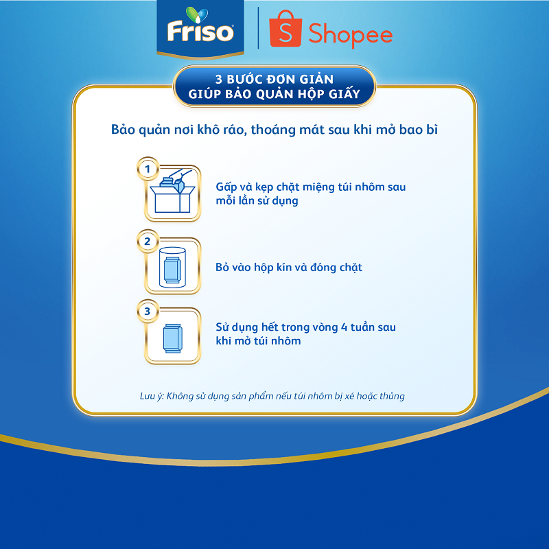 Sữa Bột Friso Gold 4 Hộp Giấy 2KG (cho bé từ 2-6 tuổi)