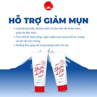 Sữa Rửa Mặt Ngăn Ngừa Mụn Skin Life Loại Bỏ Tế Bào Chết Mờ Thâm Nám Thu Nhỏ Lỗ Chân Lông 130g