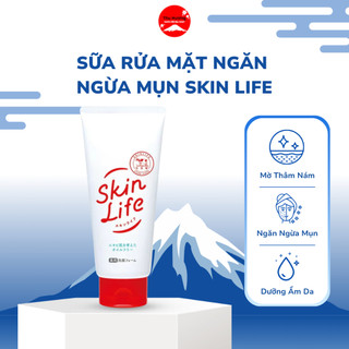Sữa Rửa Mặt Ngăn Ngừa Mụn Skin Life Loại Bỏ Tế Bào Chết Mờ Thâm Nám Thu Nhỏ Lỗ Chân Lông 130g