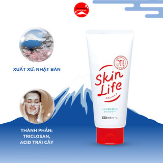 Sữa Rửa Mặt Ngăn Ngừa Mụn Skin Life Loại Bỏ Tế Bào Chết Mờ Thâm Nám Thu Nhỏ Lỗ Chân Lông 130g