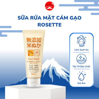 Sữa Rửa Mặt Cám Gạo Rosette Tẩy Tế Bảo Chết Làm Sạch Lỗ Chân Lông Giữ Ẩm Cho Da Khô 140g