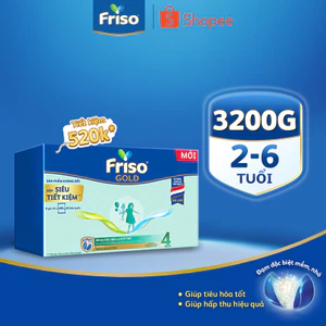 Sữa Bột Friso Gold 4 Hộp Giấy 3,2KG
