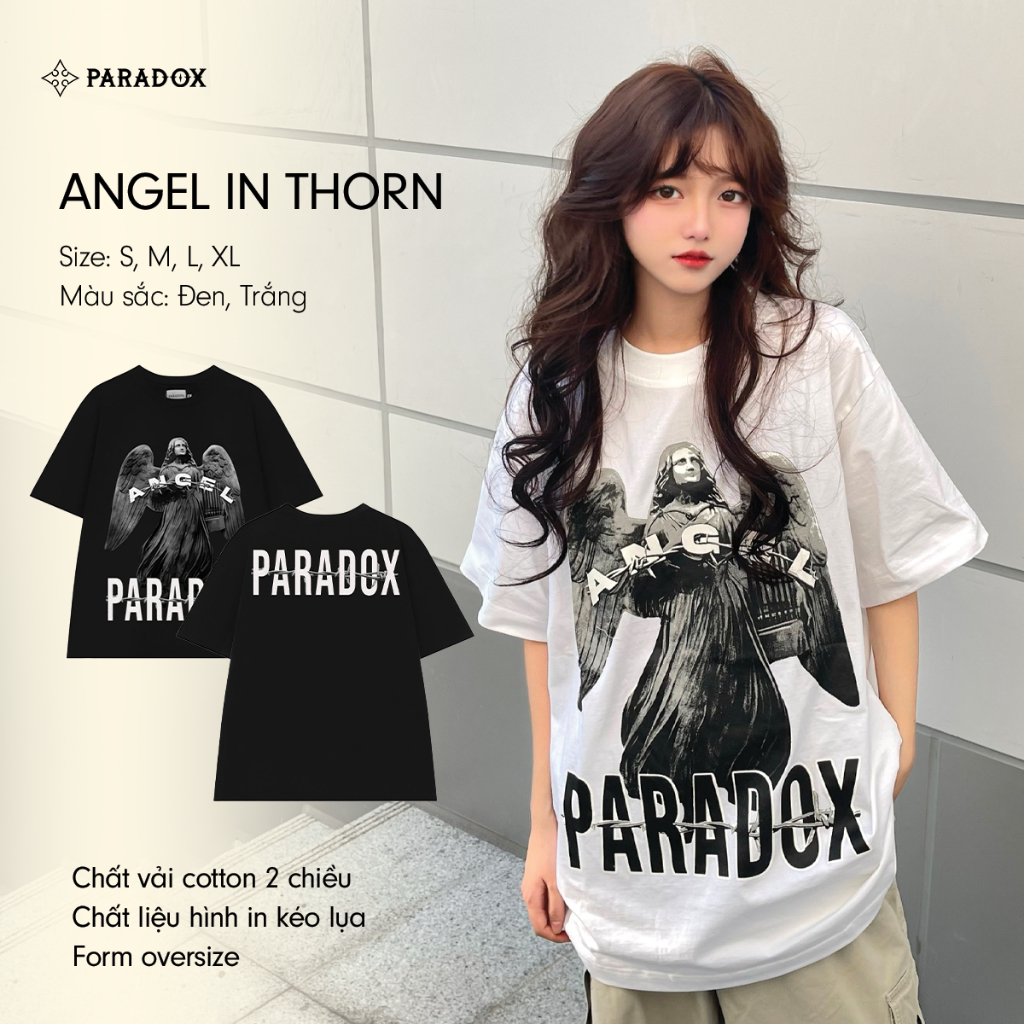 Ảnh Áo thun ANGEL IN THORN Cotton PARADOX AT4P1223 4