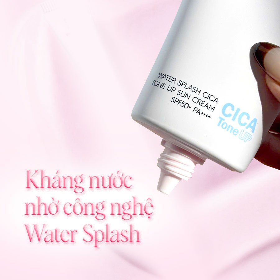 Ảnh Kem Chống Nắng Nâng Tone Espoir Water Splash Cica Tone Up Sun Cream SPF50+ PA++++ 4