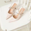 La Muse - Giày cao gót slingback đính đá Humfrey