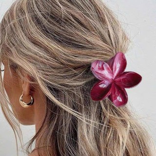 Kẹp Tóc Hoa Sứ Tròn Kẹp Tóc Hoa Nhiều Màu Sắc Phong Cách Hawaii