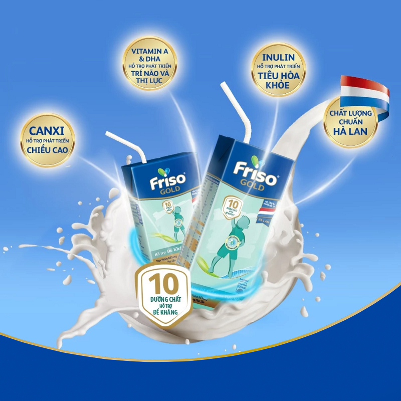 [KOL] Thùng 48 hộp Sữa uống dinh dưỡng Friso Gold (110ml/hộp)