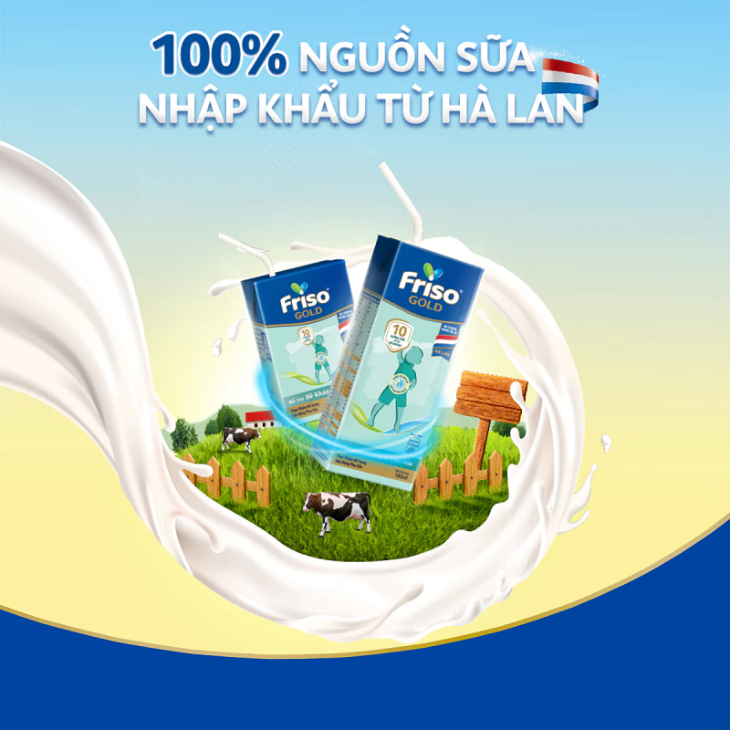 [KOL] Thùng 48 hộp Sữa uống dinh dưỡng Friso Gold (110ml/hộp)