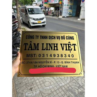 ( Giao Hoả Tốc) Bảng công ty, BẢNG SỐ NHÀ mica nhiều kích thước tặng kèm băng keo 2 mặt.