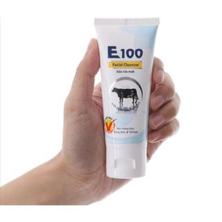 Sữa Rửa Mặt E100 Bò 80g: Trắng Mịn Da -Sạch Khuẩn Gây Mụn: Chính Hãng