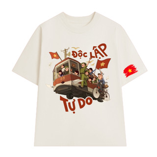 [HỎA TỐC] Áo thun Độc Lập Tự Do Ấm No Hạnh Phúc áo phông Việt Nam yêu nước form rộng tay lỡ chất thun mềm mịn