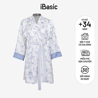Áo choàng kimono lụa satin iBasic SW055
