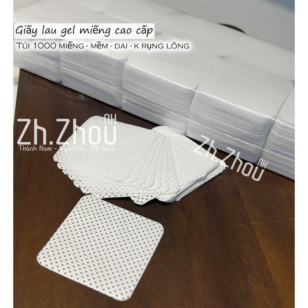 giấy lau gel miếng, giấy lau miếng cao cấp ,không xù lông , túi 1000 miếng
