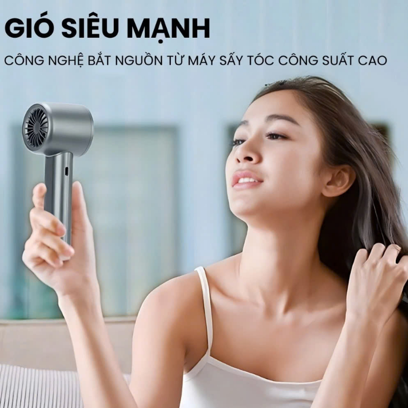 Quạt Cầm Tay Mini SONGNGAN M11 Với 120 Mức Gió Pin 3000 Mah Màn Hình Led Làm Mát Lên Đến 6H