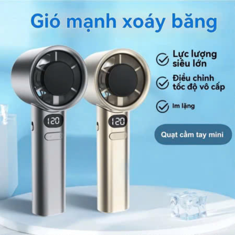 Quạt Cầm Tay Mini SONGNGAN M11 Với 120 Mức Gió Pin 3000 Mah Màn Hình Led Làm Mát Lên Đến 6H