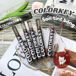 [COLORKEY] Son Tint Bóng COLORKEY Vỏ Đen Mềm Mịn Môi, Airy Lip Mirror, 1.7g