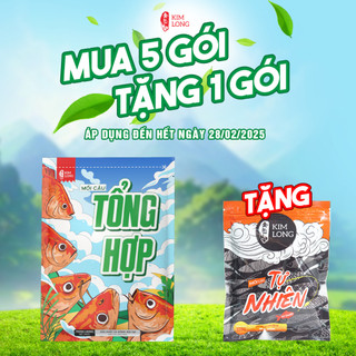 [Mua 5 Tặng 1] Mồi Câu Đài Tổng Hợp Kim Long Mồi Câu Cá Phi Chép Trôi Mồi Câu Bột Siêu Nhạy