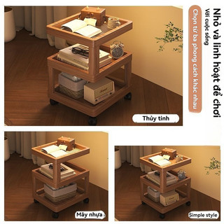 Bàn cạnh sofa phòng khách bàn cà phê góc hiện đại phòng ngủ nhỏ đơn giản giá để đồ giá để bàn trang trí