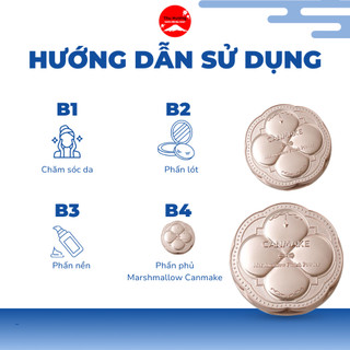 Phấn Phủ Canmake Marshmallow Finish Powder SPF50 PA++++ Chống Nắng Đều Màu Da Lâu Trôi Bền Màu 10g