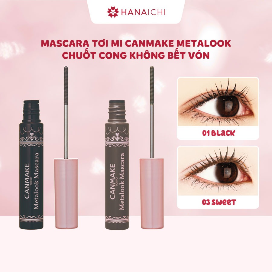 Mascara tơi mi Canmake Metalook chuốt cong không bết vón 4g | Shopee ...